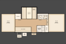 Flagstaff 228D with shower floor plan