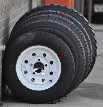 Flagstaff pop-up trailer tire size comparison