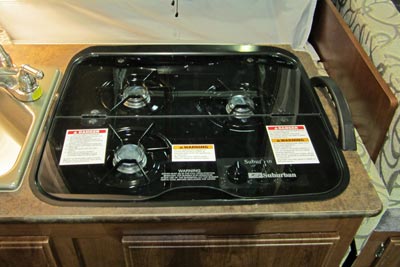 2015 Flagstaff 625D glass stove top