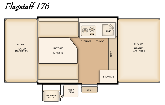 New 2014 Flagstaff 176 floor plan