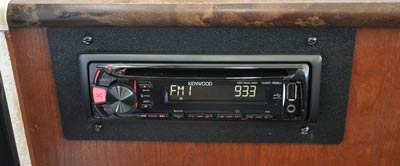 Kenwood KDC-122U stereo in a Flagstaff camper