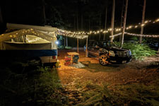 Nice campground lighting