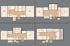 All current Flagstaff pop-up camping trailer floor plans