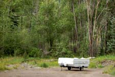 Camper parked near Marble, Colorado