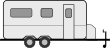 travel trailer line drawing