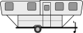 hard-side pop-up trailer line drawing