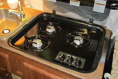Flagstaff Classic 625D and low-wall T-Series glass stove top
