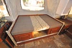 Early Model 2016 Flagstaff 625D dinette as bed