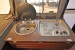 Early Model 2016 Flagstaff 823D sink and stove