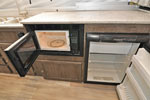 2022 Flagstaff HW29SC fridge and microwave open