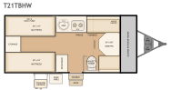 2016 Flagstaff T21TBHW floorplan