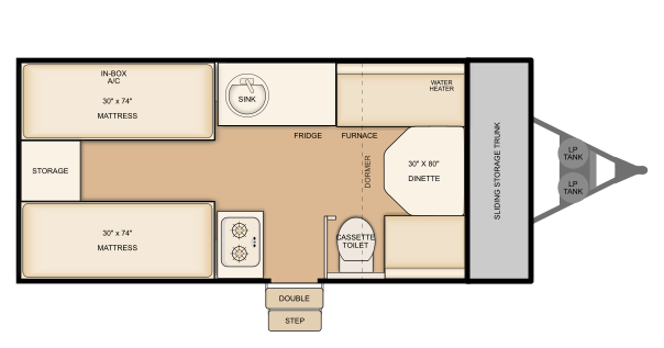 Flagstaff T21HS Floorplan