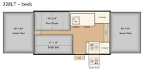 228LT bed layout