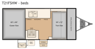 Flagstaff T21FSHW bed layout