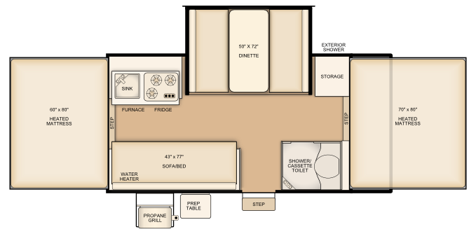 Flagstaff 625D floorplan