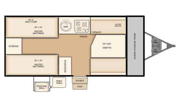 Flagstaff T21QBHWSE Floorplan