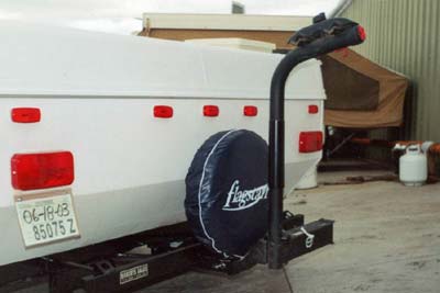 bike rack for tent trailer