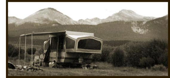 Starcraft camper in Taylor Park, 1987